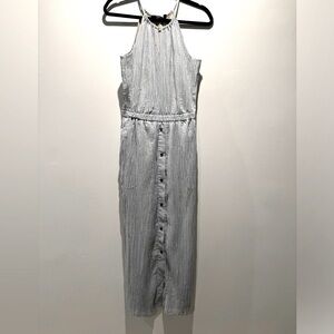 THEORY size S pleated maxi length sundress in excellent condition. Fully lined